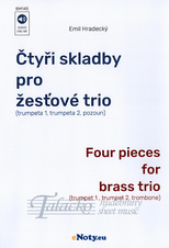 Čtyři skladby pro žesťové trio / partitura + party